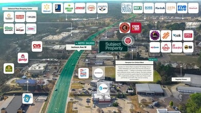 1925 Jackson Ave W, Oxford, MS - AERIAL  map view - Image1