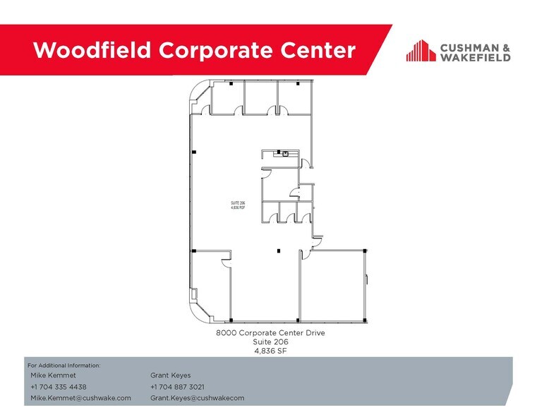 8000 Corporate Center Dr, Charlotte, NC for lease - Floor Plan - Image 3 of 3