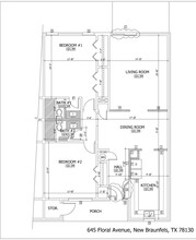 645 Floral Ave, New Braunfels, TX for lease Floor Plan- Image 1 of 1