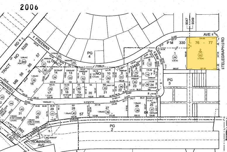 12803-12851 Telegraph Rd, Santa Fe Springs, CA for lease - Plat Map - Image 2 of 15