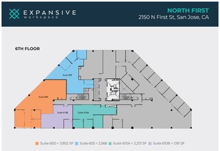 2150 N 1st St, San Jose, CA for lease Floor Plan- Image 1 of 9