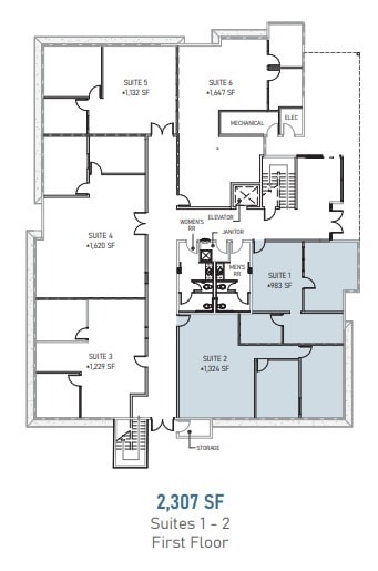 5665 Oberlin Dr, San Diego, CA 92121 - Unit 1-2 -  - Floor Plan - Image 1 of 1