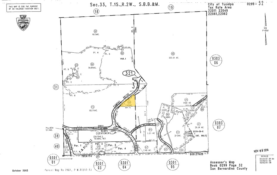 Campus Dr, Yucaipa, CA for sale - Primary Photo - Image 1 of 1