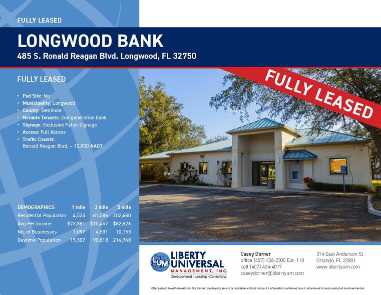 485 S Ronald Reagan Blvd, Longwood, FL for sale - Building Photo - Image 1 of 1