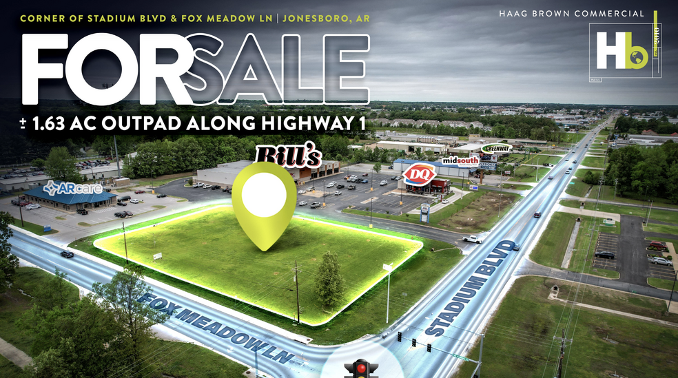 4225 Stadium Blvd, Jonesboro, AR for sale - Aerial - Image 1 of 3