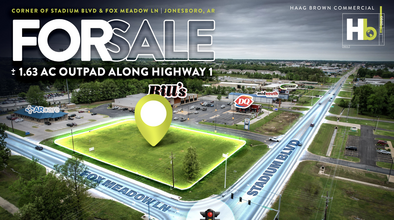 4225 Stadium Blvd, Jonesboro, AR - aerial  map view - Image1