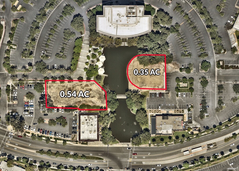 NWQ of E. Hospitality Lane & Harriman Place, San Bernardino, CA for sale - Aerial - Image 3 of 4