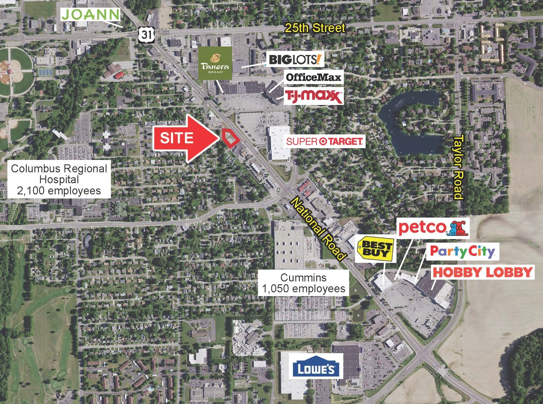 2030 N National Rd, Columbus, IN for sale Aerial- Image 1 of 1