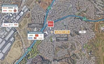 334 S Diamond Bar Blvd, Diamond Bar, CA - aerial  map view