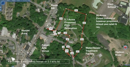 137 Dock Rd, Marlboro, NY - AERIAL  map view