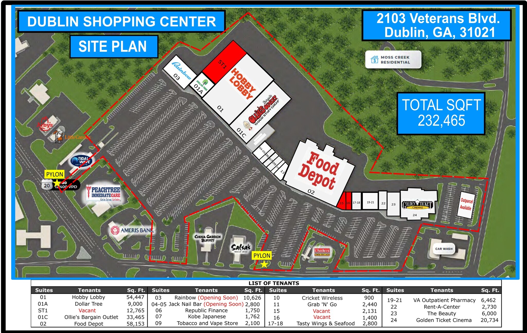 2101-2103 Veterans Blvd, Dublin, GA for lease Site Plan- Image 1 of 6