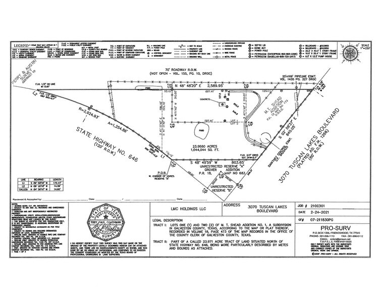 3070 Tuscan Lakes Blvd, League City, TX 77573 Land for Sale