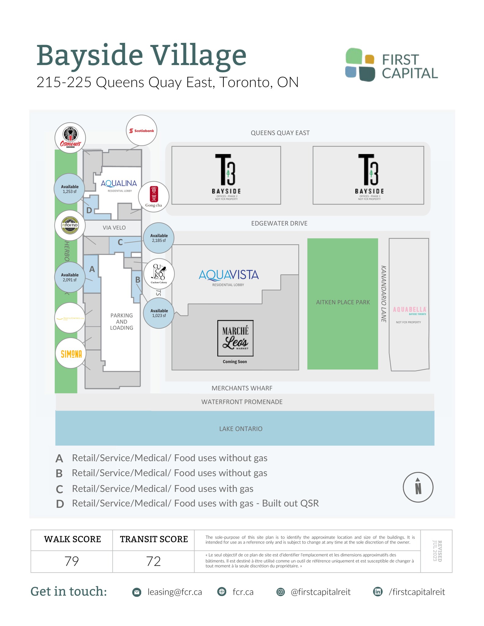 215 Queens Quay E, Toronto, ON for lease Site Plan- Image 1 of 2