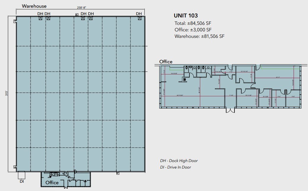 2050 Willow Springs Ln, Burlington, NC for lease Floor Plan- Image 1 of 2