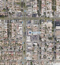 2530-2542 Santa Fe Ave, Long Beach, CA - aerial  map view