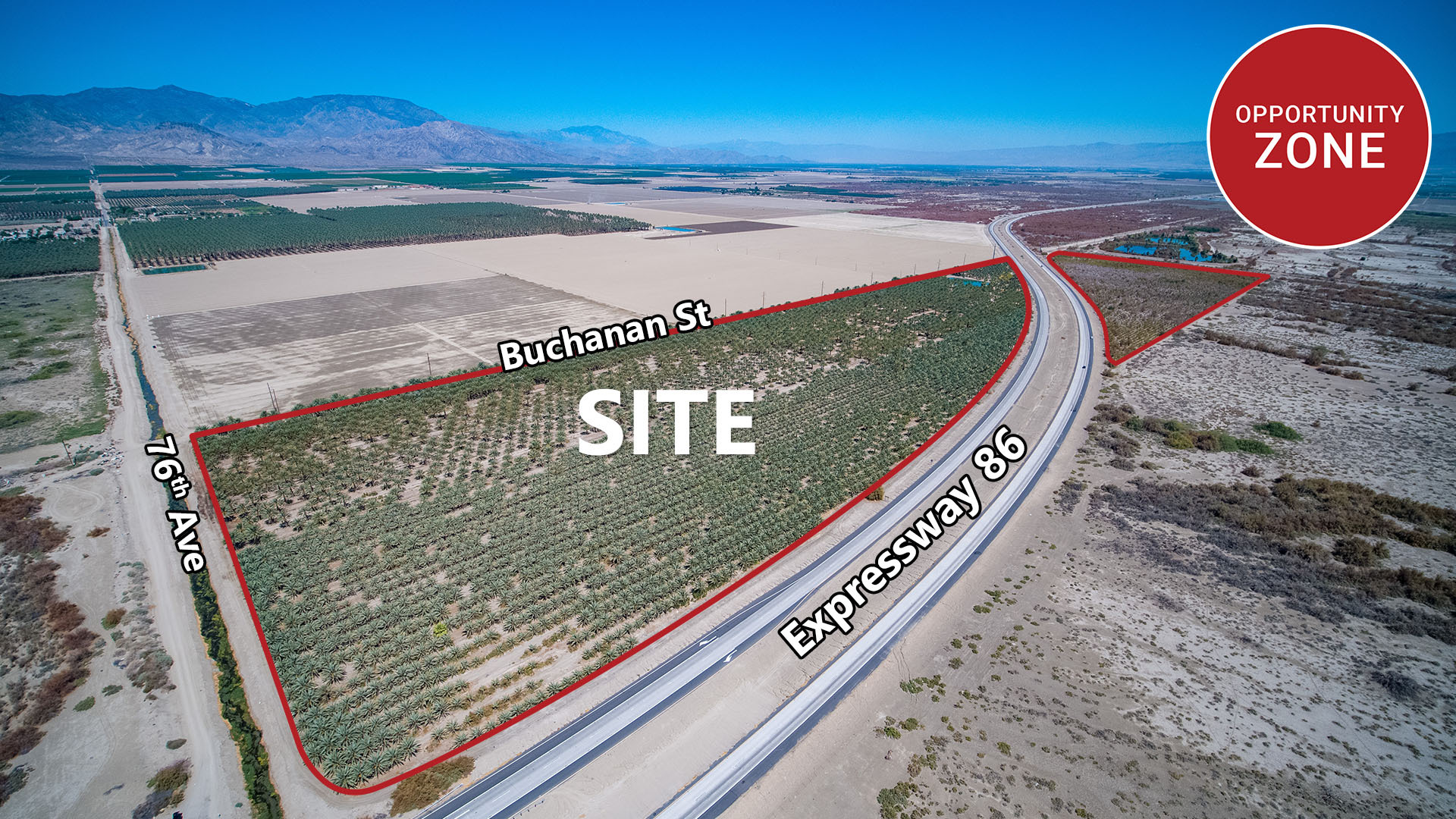 Ave 76 & Expwy 86, Thermal, CA for sale Aerial- Image 1 of 42