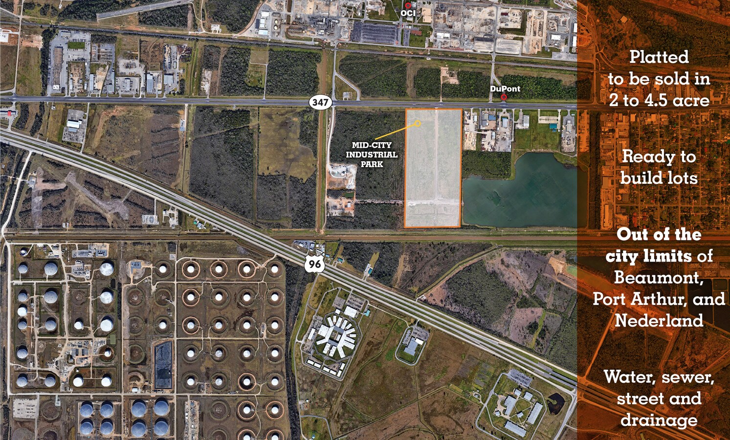 Route 347 Highway 96, Beaumont, TX 77705 MidCity Industrial Park