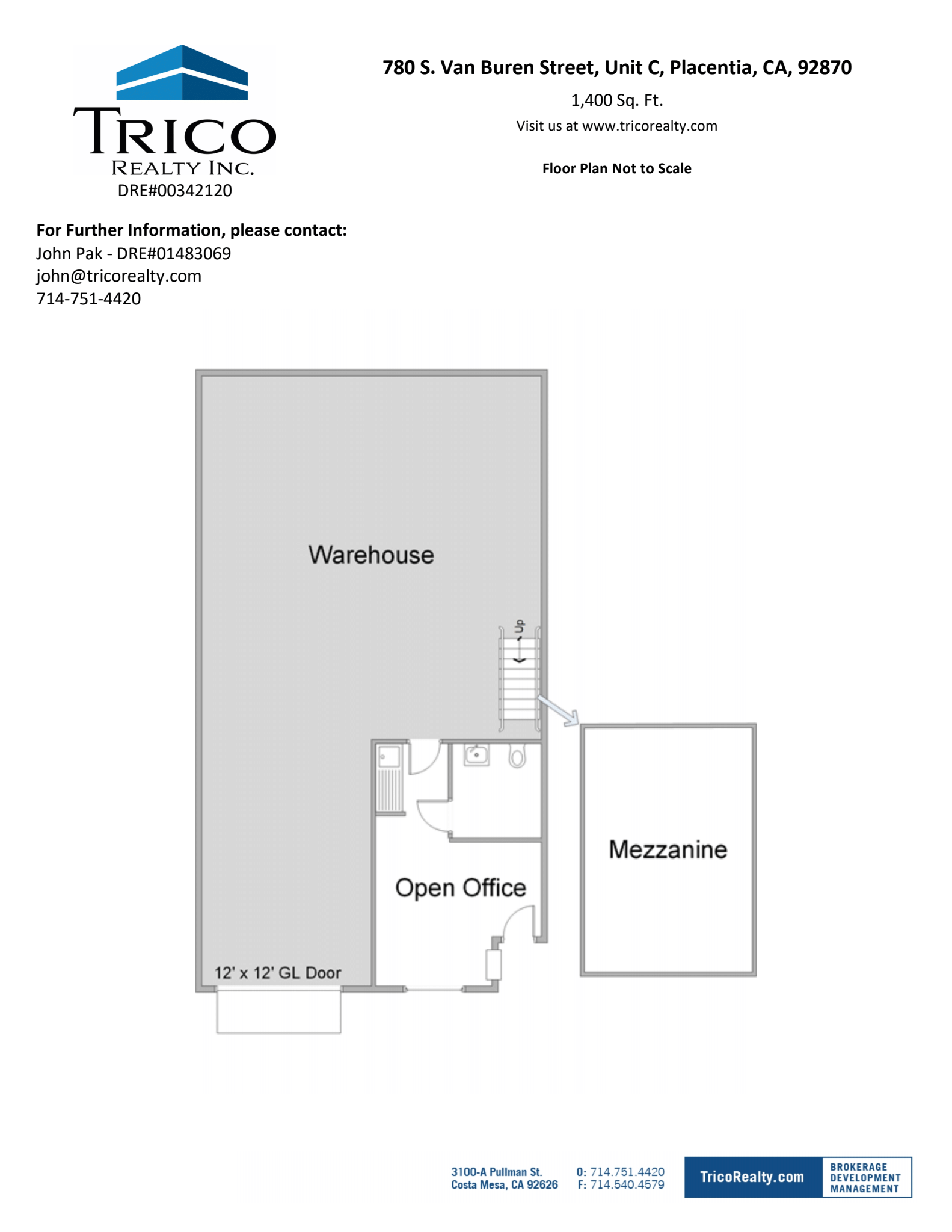 780 Van Buren St, Placentia, CA for lease Floor Plan- Image 1 of 1