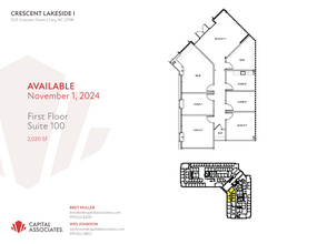 1225 Crescent Green Dr, Cary, NC for lease Floor Plan- Image 1 of 1