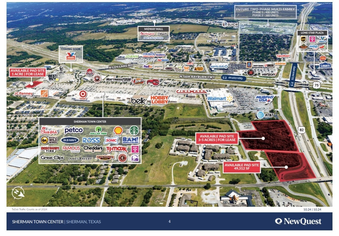 Sherman Town Center Rd, Sherman, TX for lease Building Photo- Image 1 of 2