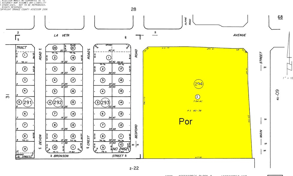 500 S Main St, Orange, CA for lease - Plat Map - Image 2 of 17