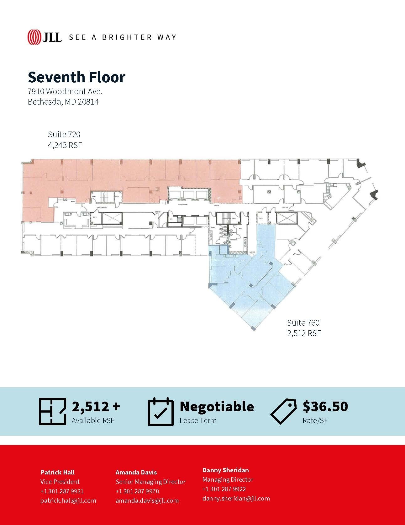 7910 Woodmont Ave, Bethesda, MD for lease Floor Plan- Image 1 of 1