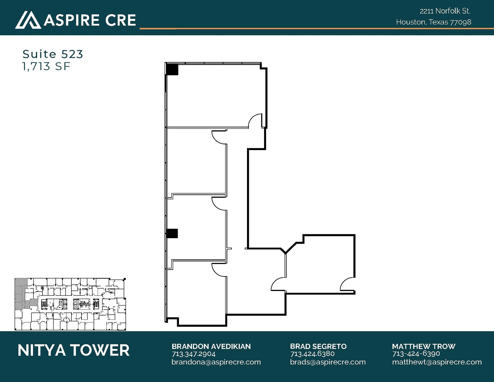 2211 Norfolk St, Houston, TX for lease Floor Plan- Image 1 of 1