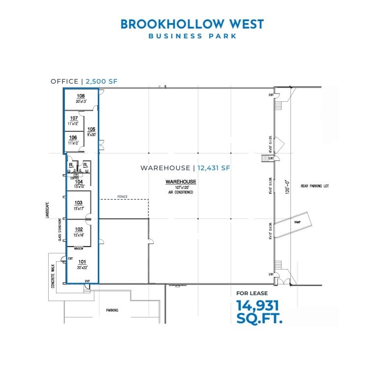 9777 W Gulf Bank Rd, Houston, TX for lease Floor Plan- Image 1 of 1