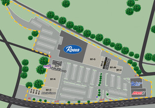 801-901 W Broad St, Waynesboro, VA for lease Site Plan- Image 1 of 1