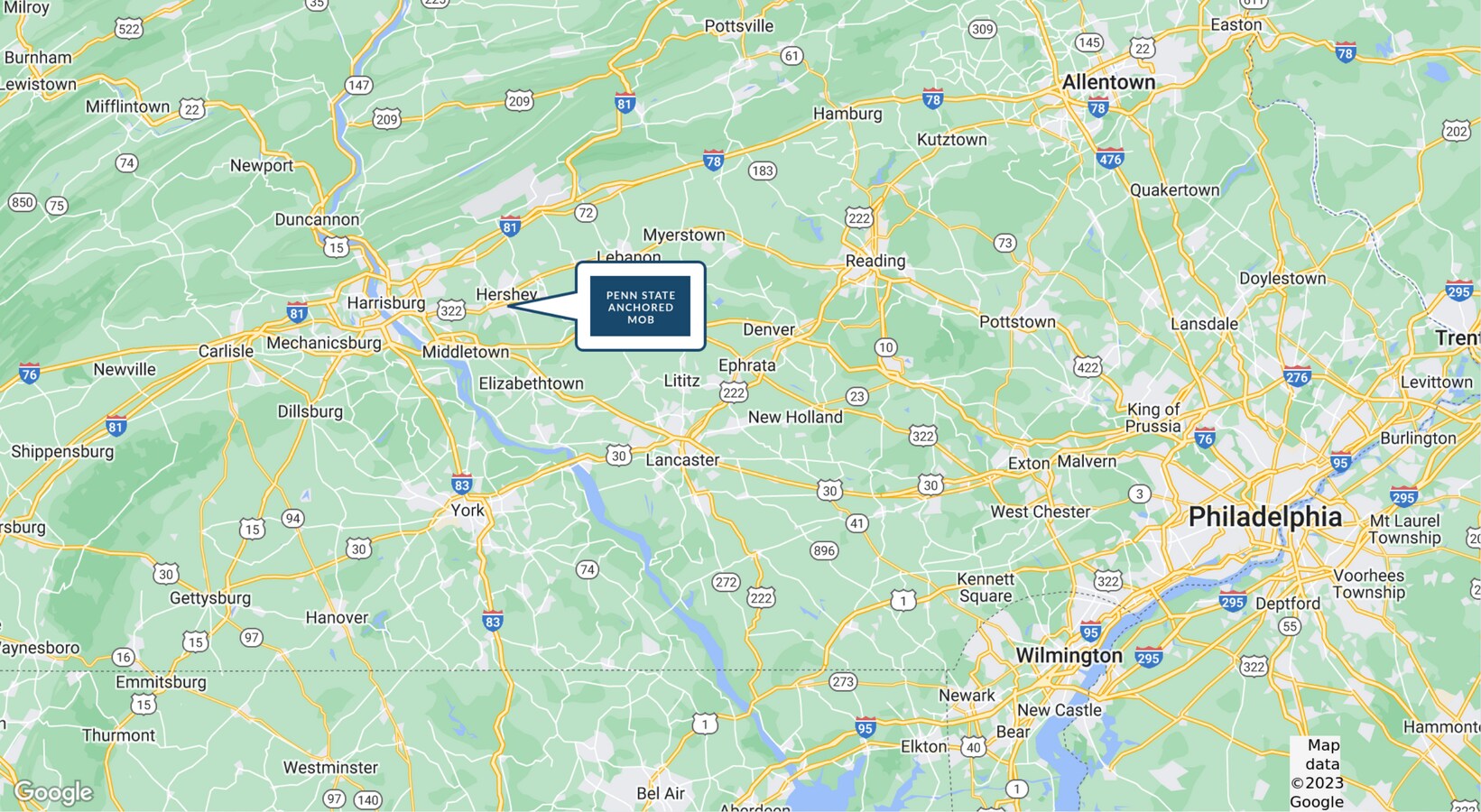 1249 Cocoa Ave, Hershey, PA 17033 Penn State Anchored Medical Office