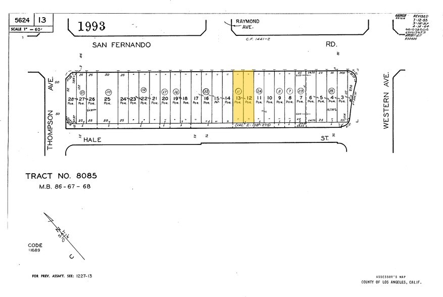 6623 San Fernando Rd, Glendale, CA for sale - Plat Map - Image 1 of 1