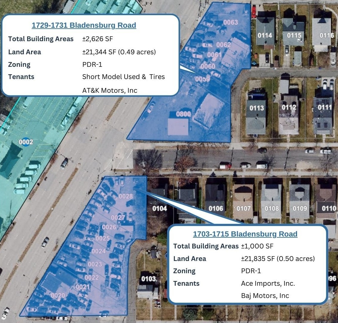 1703-1715 & 1729-1731 Bladensburg Road portfolio of 4 properties for sale on LoopNet.com Primary Photo- Image 1 of 6
