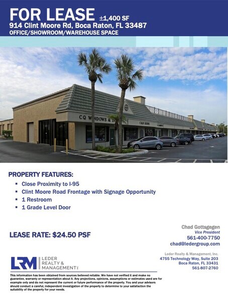 910-944 Clint Moore Rd, Boca Raton, FL for lease - Building Photo - Image 3 of 3