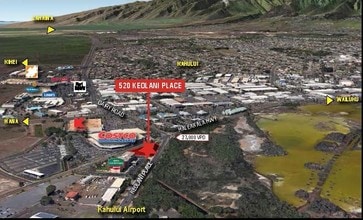 520 Keolani Pl, Kahului, HI - Aerial  map view