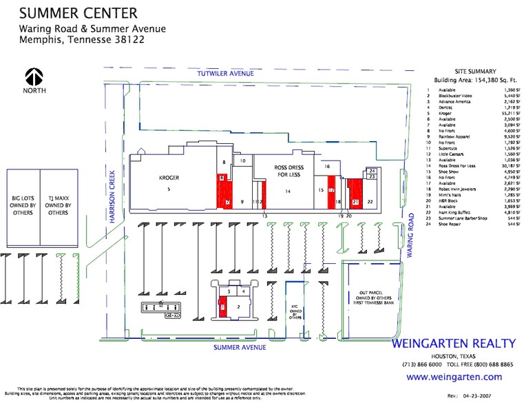 4296-4302 Summer Ave, Memphis, TN for sale - Site Plan - Image 1 of 1