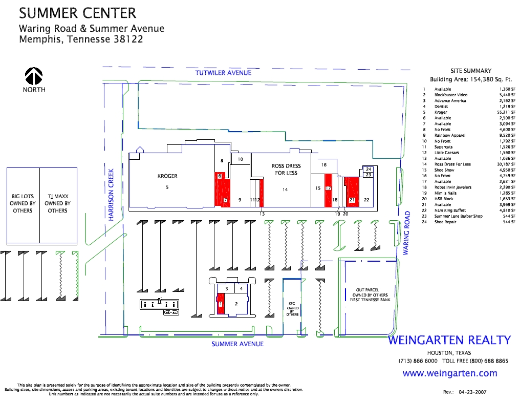 4296-4302 Summer Ave, Memphis, TN for sale Site Plan- Image 1 of 1