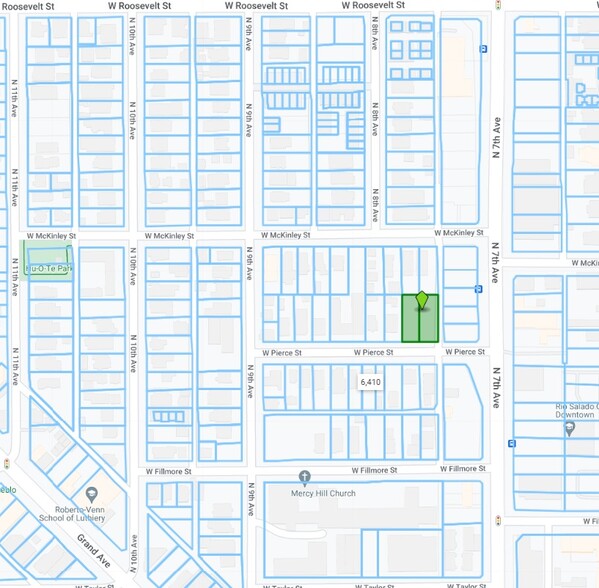 714-718 W Pierce St, Phoenix, AZ for sale - Plat Map - Image 2 of 2