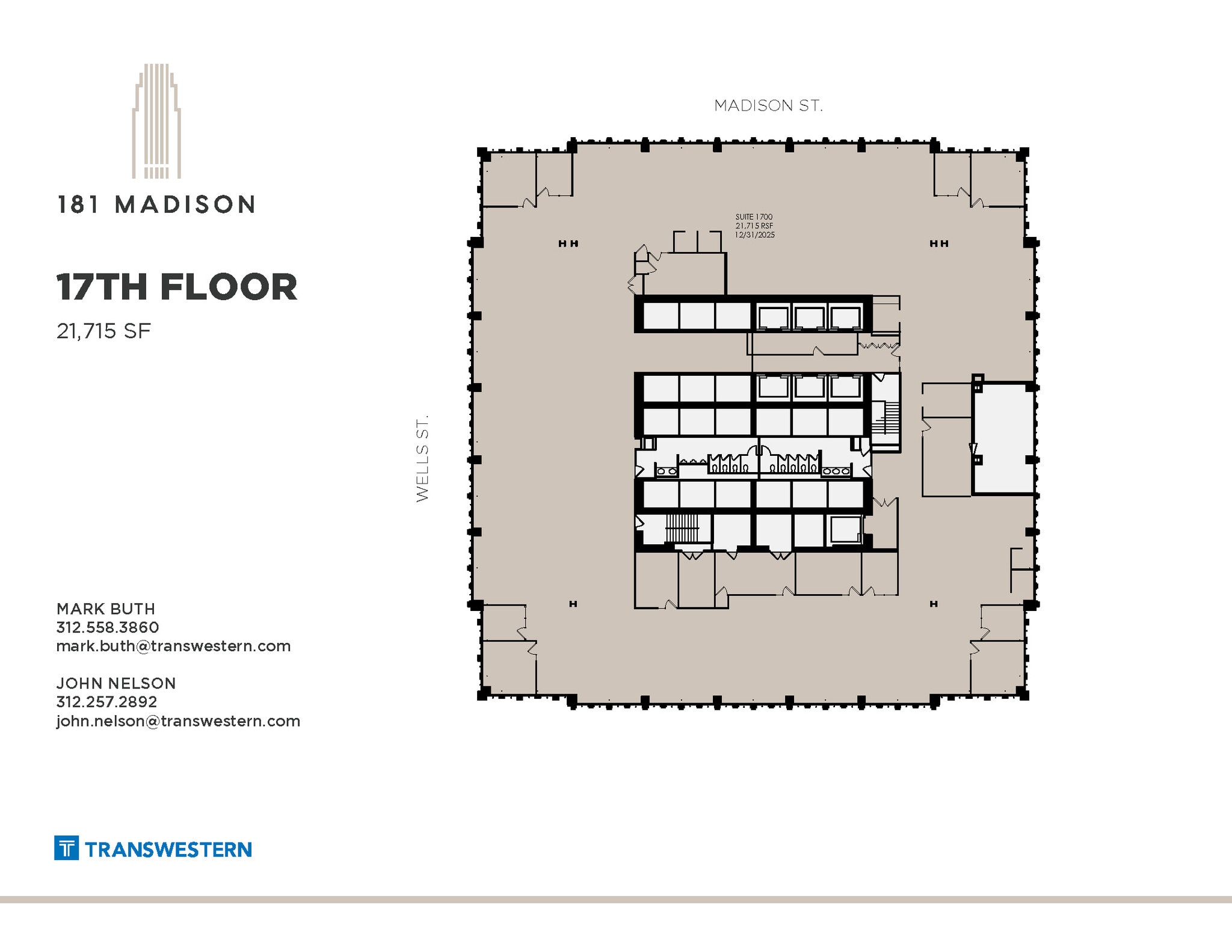 181 W Madison St, Chicago, IL for lease Floor Plan- Image 1 of 2