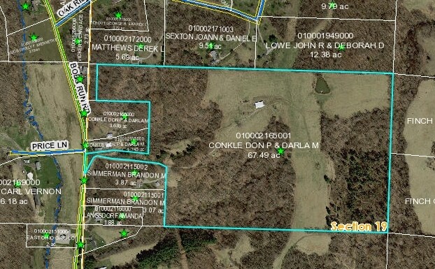 0 Bobs Run Rd, Cambridge, OH for sale - Plat Map - Image 1 of 1