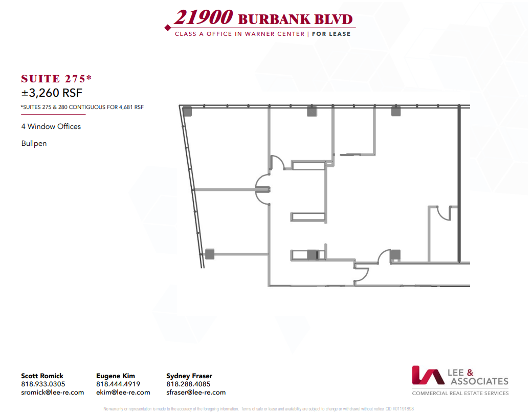 21900 Burbank, Woodland Hills, CA for lease Floor Plan- Image 1 of 1