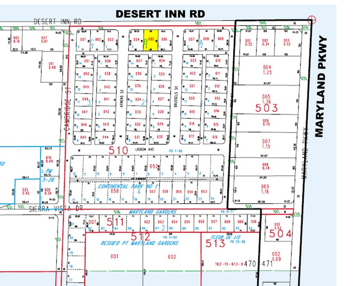 1089 E Desert Inn Rd, Las Vegas, NV for sale - Plat Map - Image 3 of 29