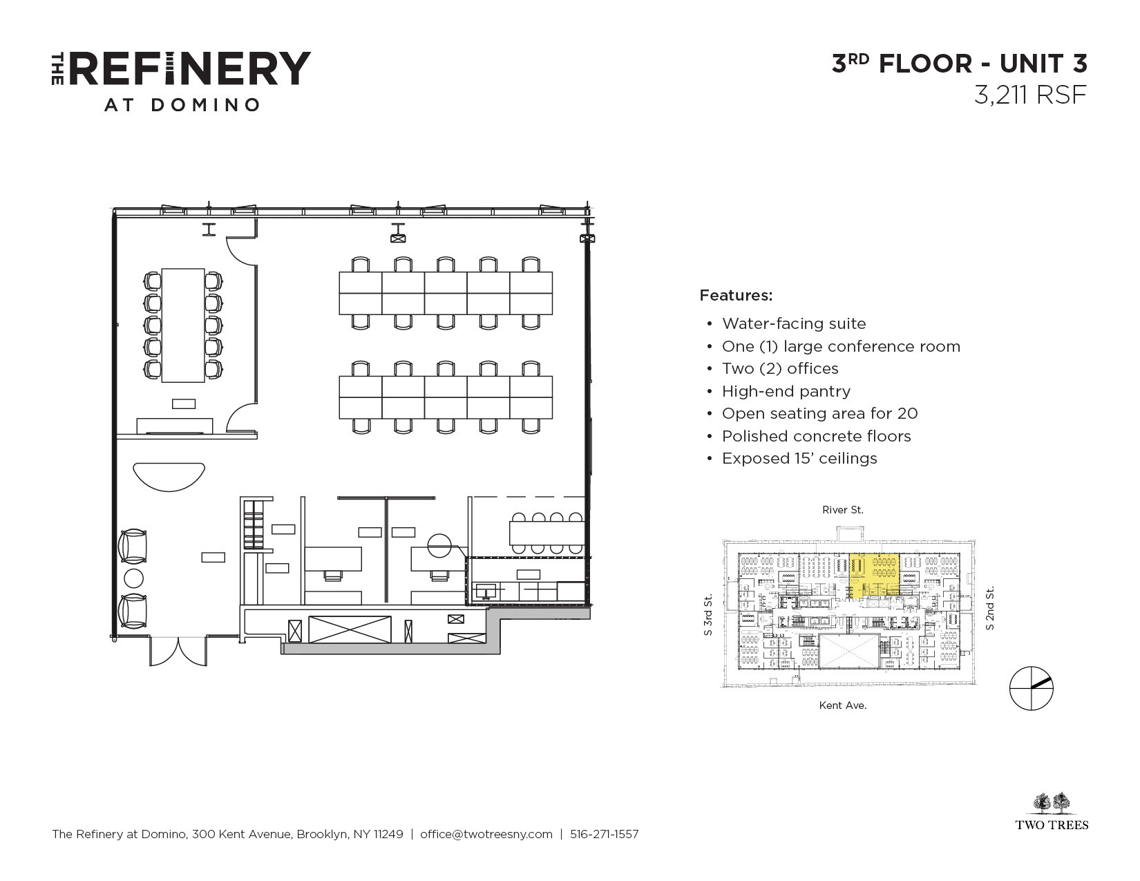 300 Kent Ave, Brooklyn, NY for lease Floor Plan- Image 1 of 9