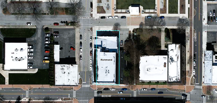 600 E Main St, Richmond, IN - aerial  map view