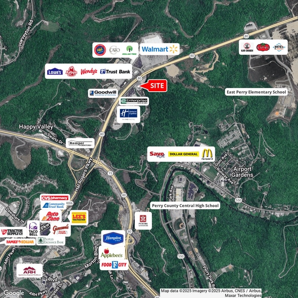 60 Fitz Gilbert Rd, Hazard, KY for lease - Aerial - Image 3 of 3