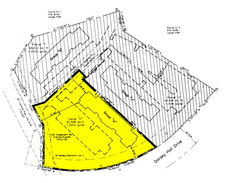 5090-5096 Dorsey Hall Dr, Ellicott City, MD for sale Plat Map- Image 1 of 1