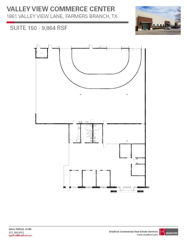 1861 Valley View Ln, Farmers Branch, TX for lease Floor Plan- Image 1 of 1