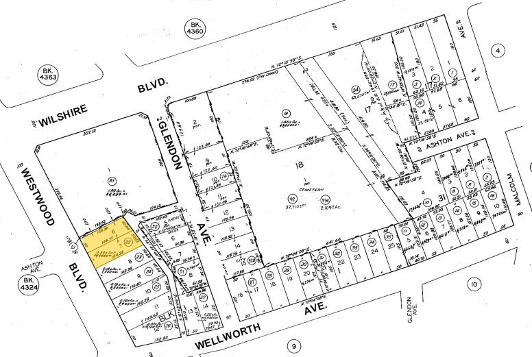 1244-1256 Westwood Blvd, Los Angeles, CA for lease - Plat Map - Image 3 of 18