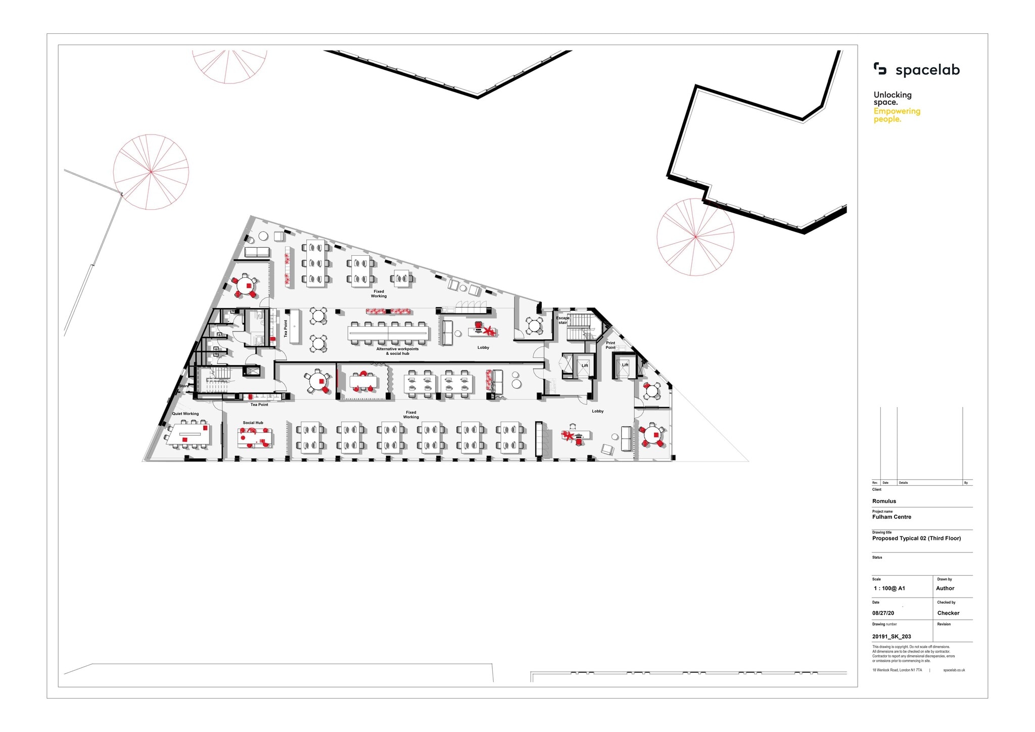 20 Fulham Broa, London for lease Site Plan- Image 1 of 2