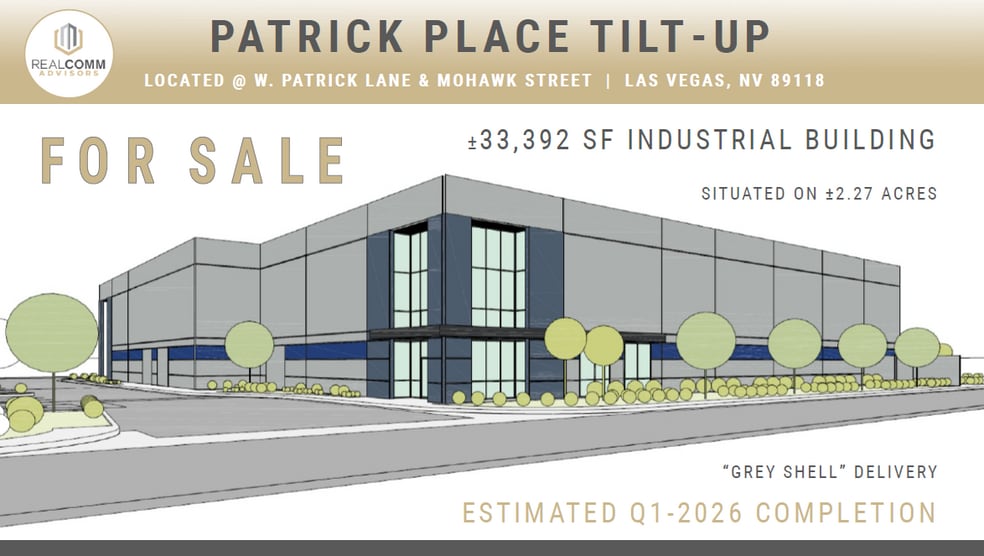 W. Patrick Lane & Mohawk Street, Las Vegas, NV for sale - Building Photo - Image 1 of 4