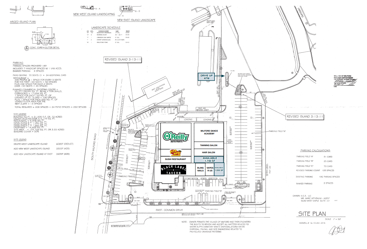 131 S Milford Rd, Milford, MI for lease Site Plan- Image 1 of 1